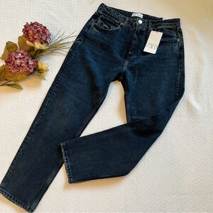NWT Zara Hi-Rise Slim Fit Ankle Jeans Size 10